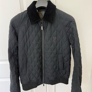 Burberry Men’s Quilted Black Bomber Jacket